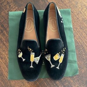 Stubs and Wooten velvet loafers. Size 14 but they fit like a normal 13